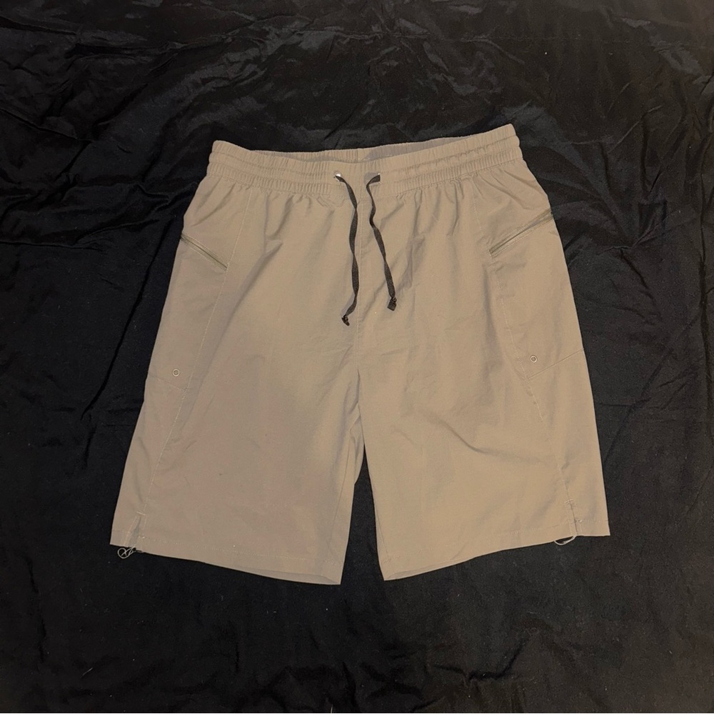 Men's Athletic Green/Gray Shorts